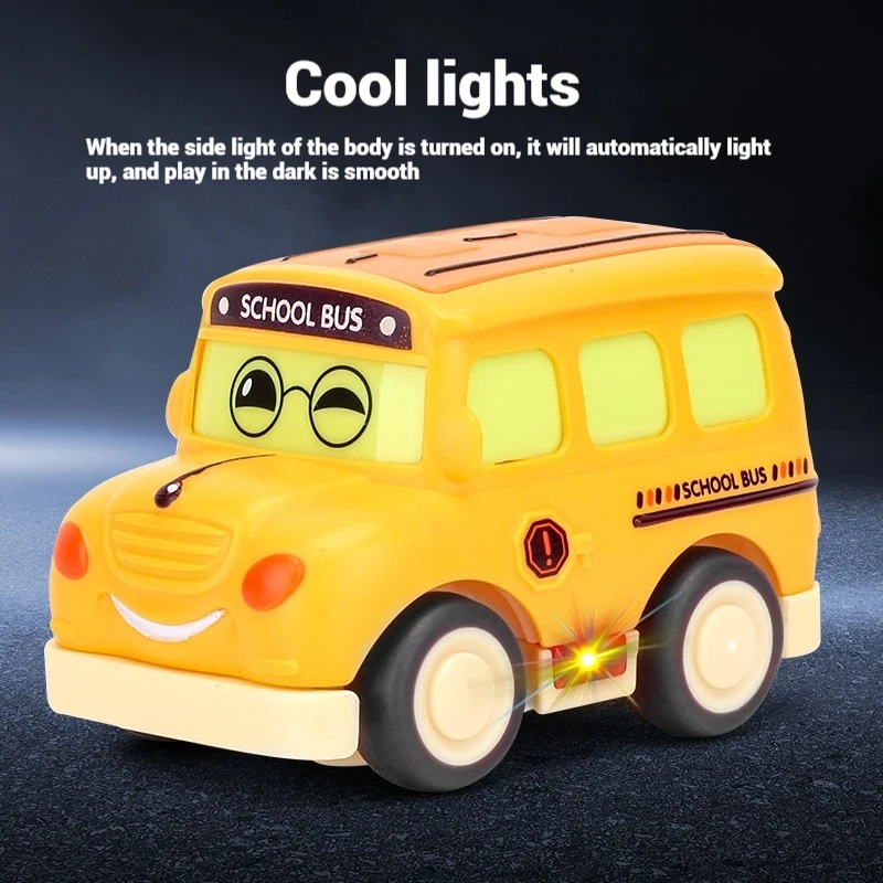 New Children'S Four-Way Cartoon Remote Control Car Pink Ambulance Simulation Mini Bus Electric Remote Control Toy Kids Toy Car