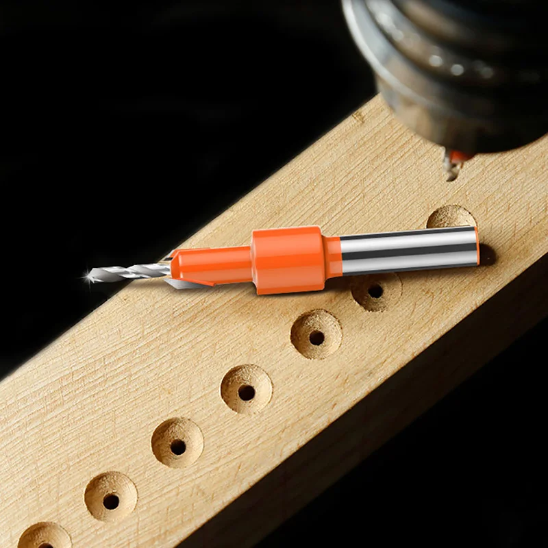 HSS Countersink Drill Bit Screw Woodworking Chamfer Tool Quick Change Wood Hole Drills Bit Round Shank Timber Plastic Working