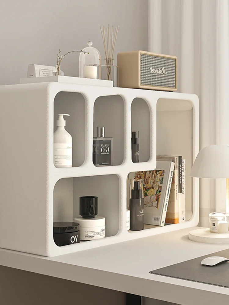 

The product can be customized. perfume cosmetics shelf Office desktop bookshelf Partition storage cabinet Household