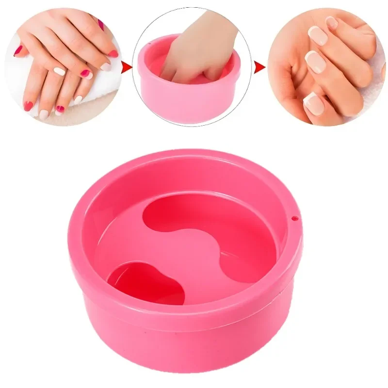 2pcs Nail Art Hand Wash Bowl Soaking Home Salon Glitter Nail Manicure Remove Detachable Soaker Bowl Spa Bath Treatment Hand Care