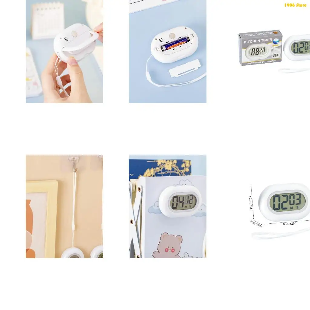 U1JB Digital Kitchen Timer Cooking Timer For Cooking Baking Sports Games Alarm Clock