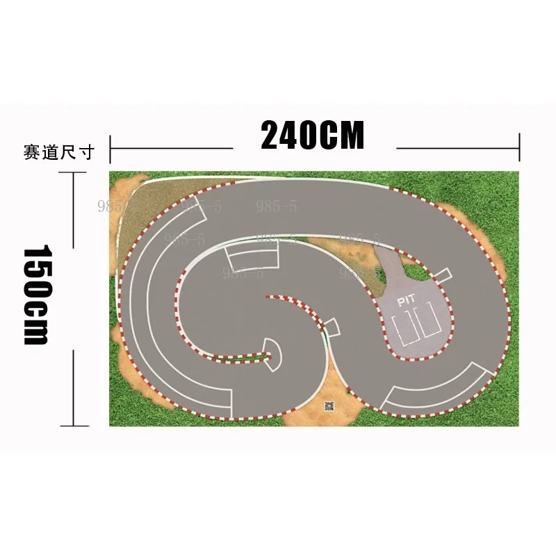 Mini RC Vehicle Racing Track Practical Simulation Drift Scene Layout Track