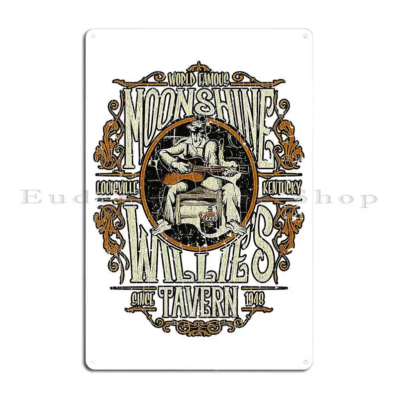 Moonshine Moonshine Willies Tavern 1948 Metal Plaque Print Mural Garage Garage Garage Tin Sign Poster