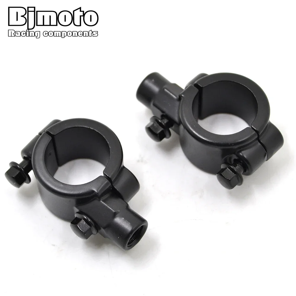 

Pair 22mm 25mm Handlebar Bracket Clamp 10mm 8mm Thread Motorcycle Mirror Mount Clamp Rear View Mirror Holder Adapter