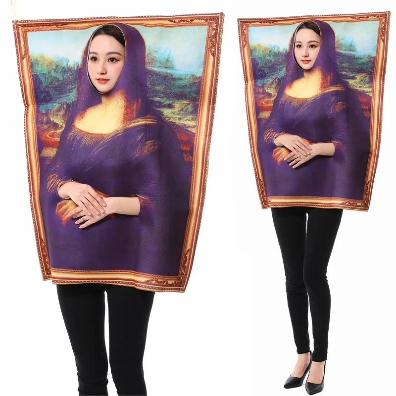 

Art Cosplay Costume - FrameStyle Classic Painting Print Outfit Funny Creative Attire for Humorous Theme Parties & Cosplay Events