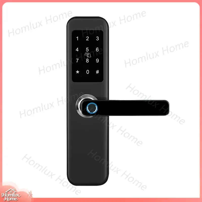 Stainless Steel Smart Door Lock with Fingerprint WiFi Mortise Lock Waterproof Outdoor Handle 5050 Smart Lock for