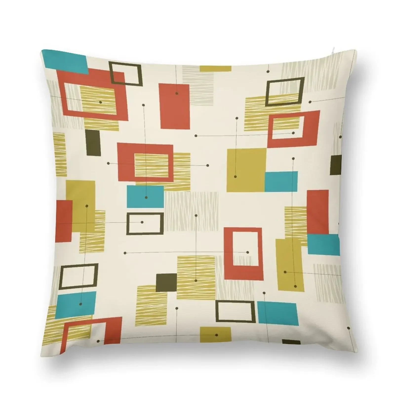 

Mid Century Modern 1 Throw Pillow Decorative Cover For Living Room Anime pillow