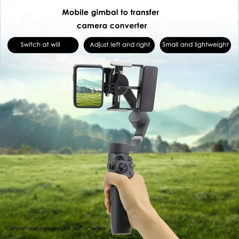 Lightweight Handheld Stabilizer Gimbal Adapter Mount Plate with Thumb Screw for OM 6 5 4 3 Action Cameras Mounting Part