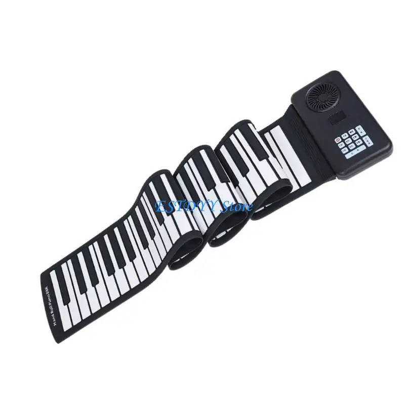 

G6DE 88 Rolls up Keyboard Foldable Electronic Piano Rechargeable Hand Roll Portable Piano for Beginner Kid Easy to Play