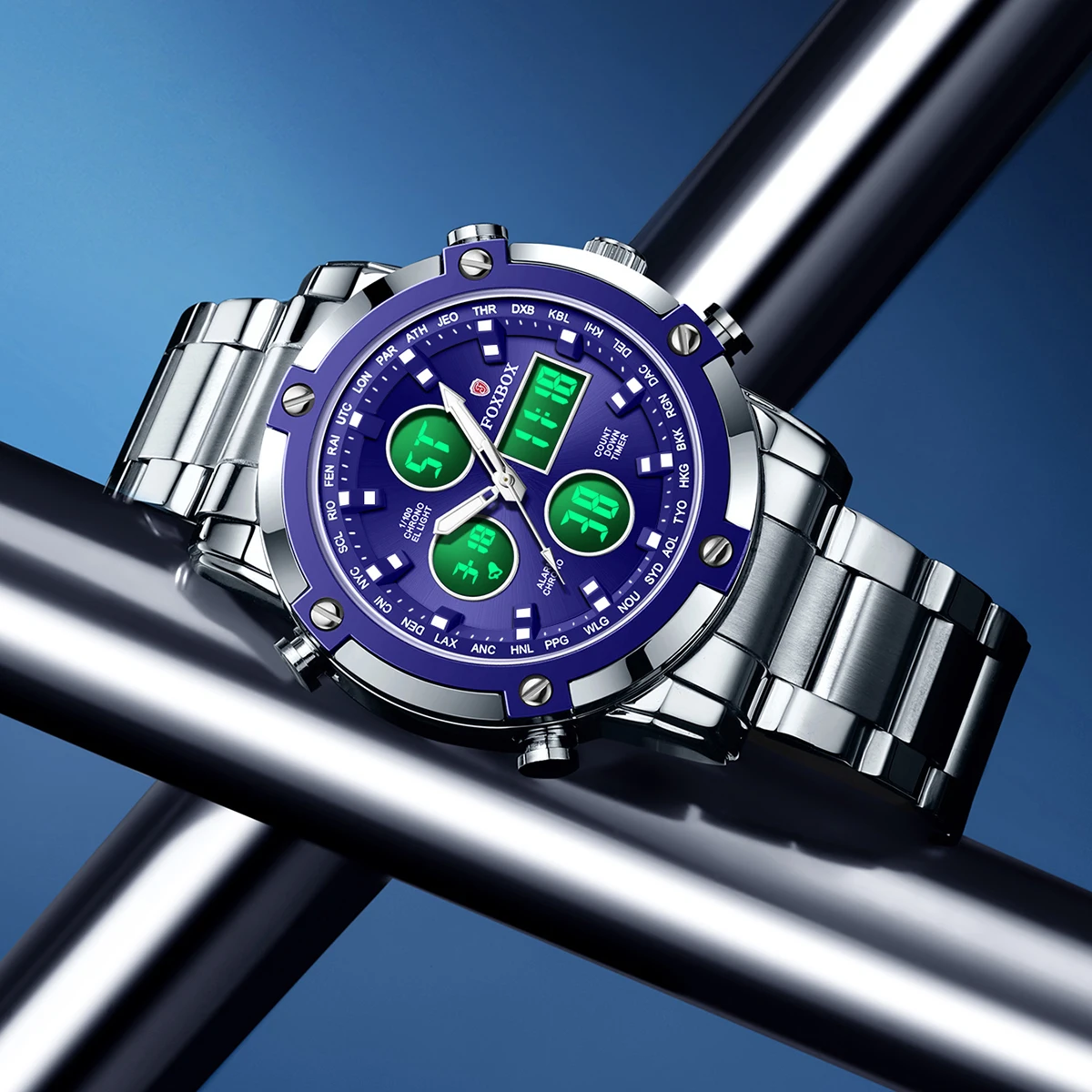 ساعات رجالية من FOXBOX، ساعة إ - مراجعة Smartwatch Digital Watches For Men وسعره