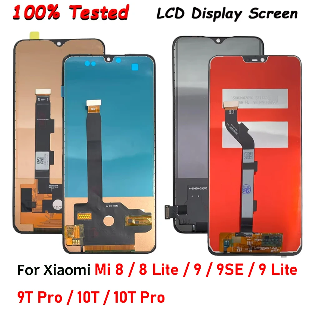 Tested Screen Display For Xiaomi Mi 9T Pro Mi 8 9 Lite Mi 8SE LCD Display Touch Screen Digitizer Assembly Replacement Parts