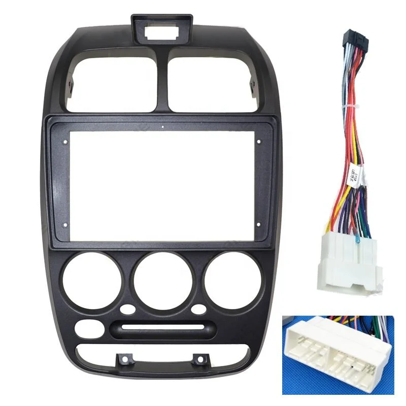 9 Inch Car Frame Fascia Adapter For Android Radio Dash Fitting Panel Kit Hyundai Accent Verna 1999-2004