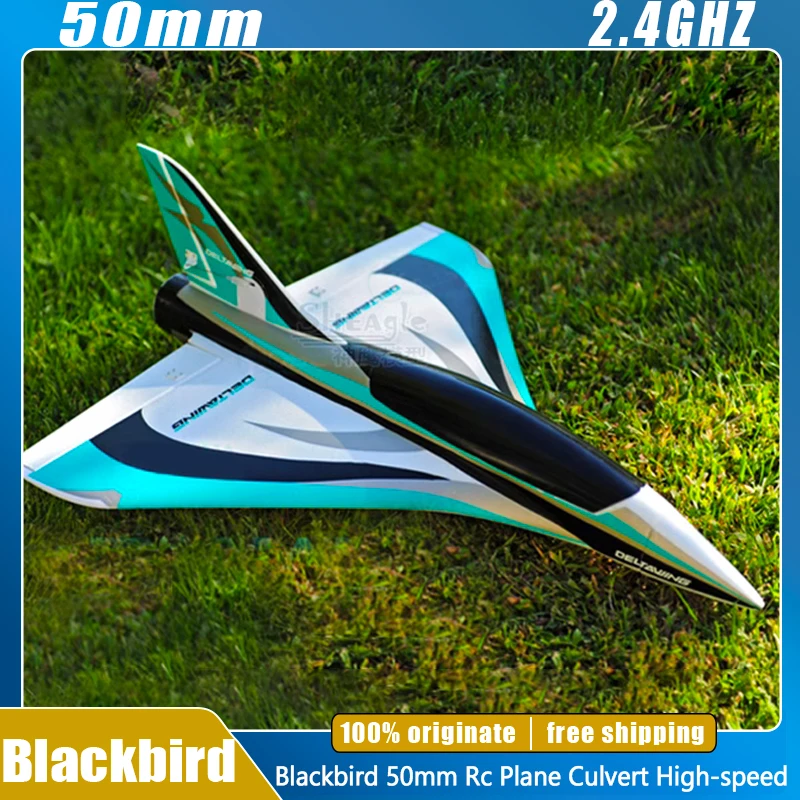 Blackbird 50mm Rc Plane Culvert High-speed Delta Wing Electric Fixed Wing Aircraft Remote control Aircraft 11 Leaf Toy Custom