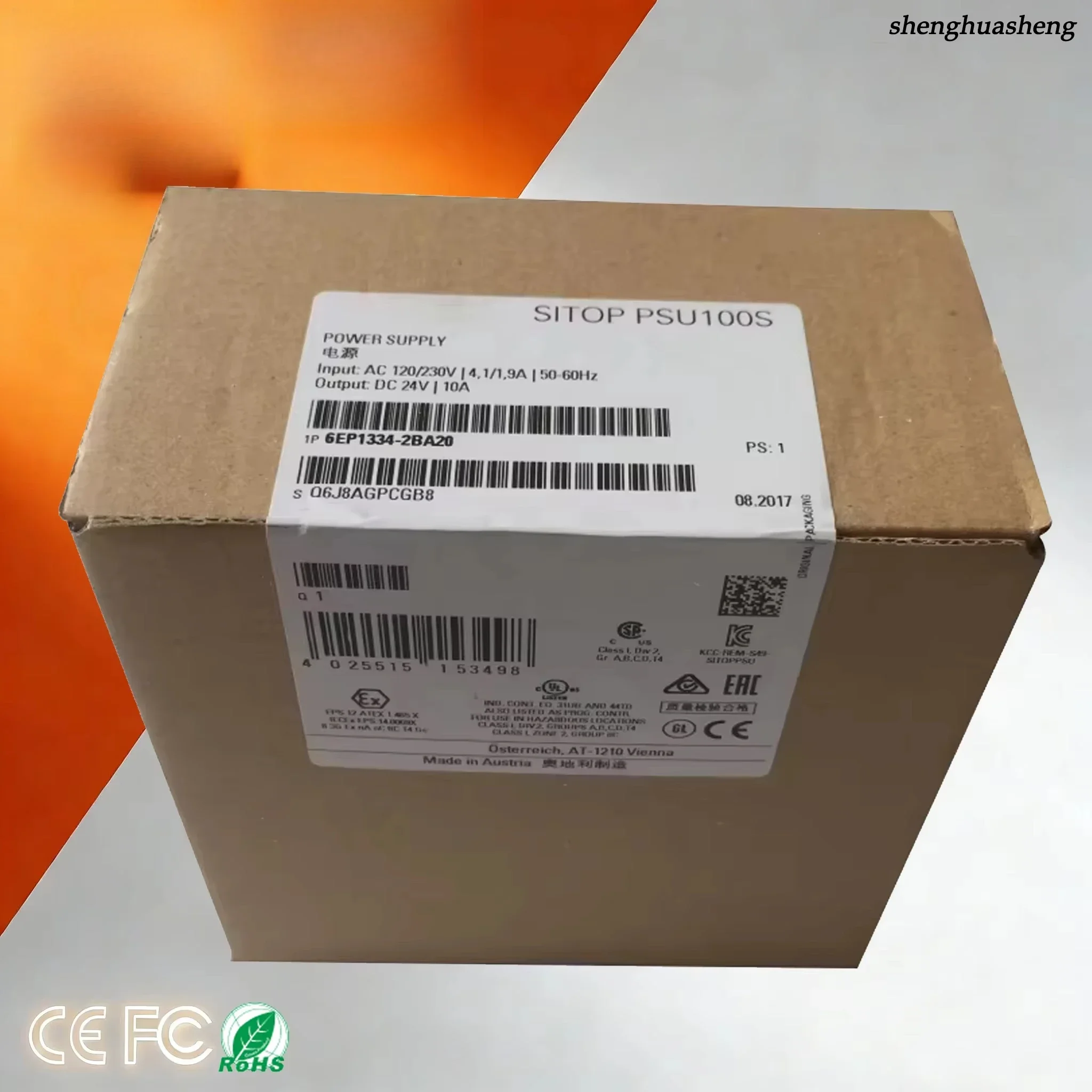 Brand New Original 6EP1334-2BA20 EPR Compliant CE Certified PLC Programming Overload Short Circuit Protection 110V Ethernet