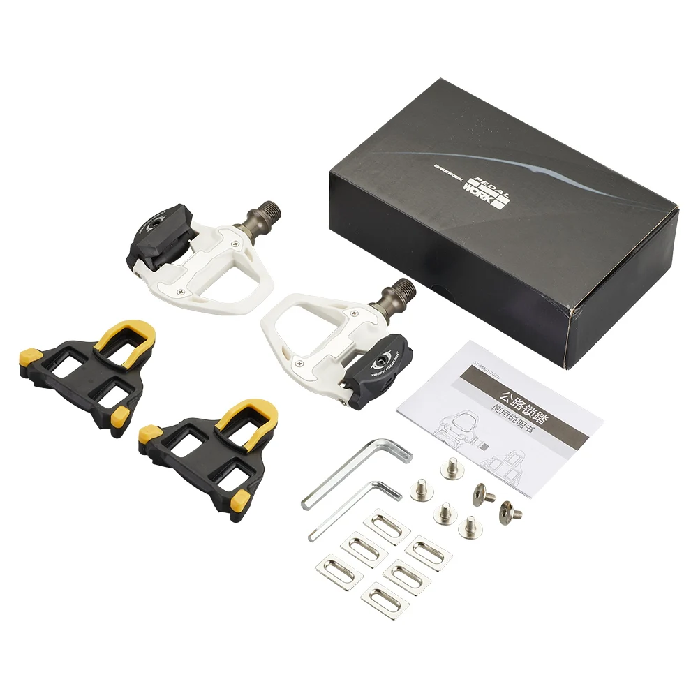 RACEWORK R550 Ultralight Pedals for PD-R8000 for Road Bike  with SH Cleats SPD Pedal Converter Colorful Bicycle Parts