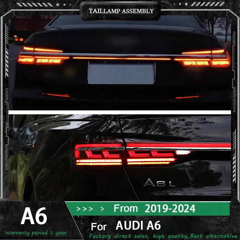 

Car Tail Lights For Audi A6 C8 2019 2020-2023 LED Car Tail Lamps Daytime Running Lights Dynamic Turn Signals Car Accessories