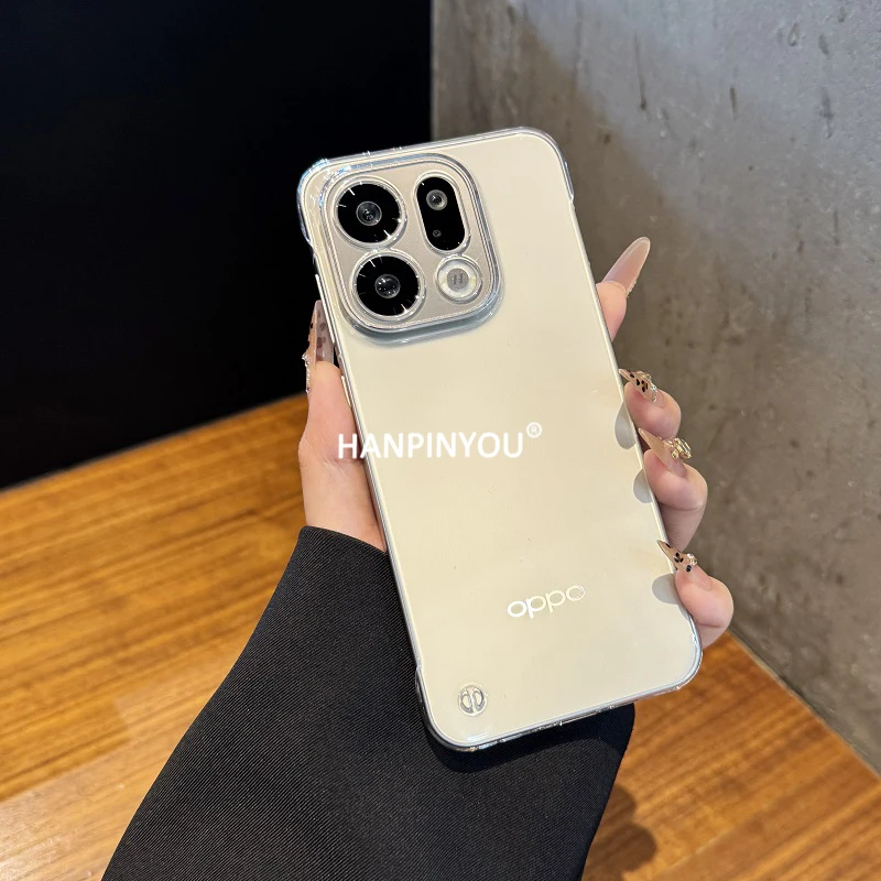 Ultra Thin Clear Frameless Case For OPPO Find X9 X8 X6 X9s Pro X7 Ultra X8s Plus Transparent Hard PC Protector Shockproof Cover
