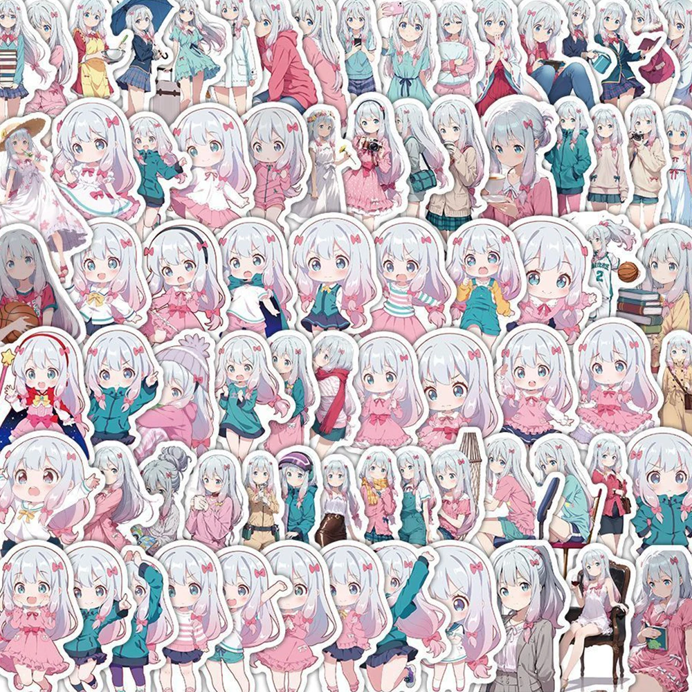 

10/30/50pcs Eromanga Sensei Anime Stickers Cute Girls Izumi Sagiri Sticker Laptop Skateboard Suitcase Scrapbooking Decal Toys