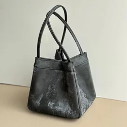 Fashion Silk Women Bucket Bag Luxury Suede Leather Female Party Handbag Custom Name Multiple Lady Shoulder Bag With Top Handles