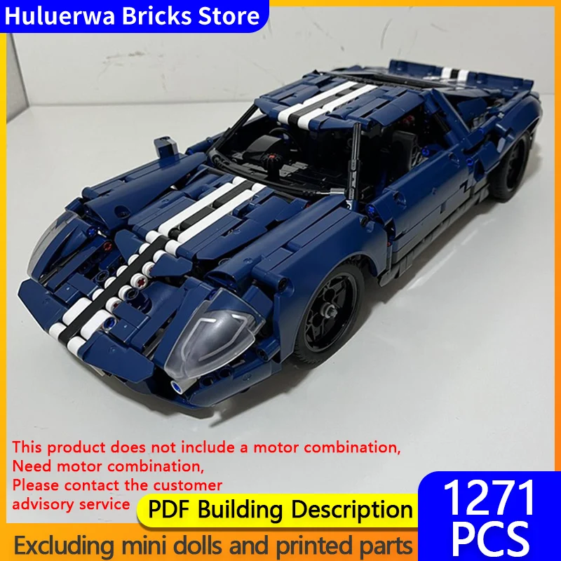 

Модель скоростного гоночного автомобиля MOC, строительные кирпичи GT40 Mk1, классический гоночный автомобиль, модульная технология, подарки, праздник, сборка, детские игрушки