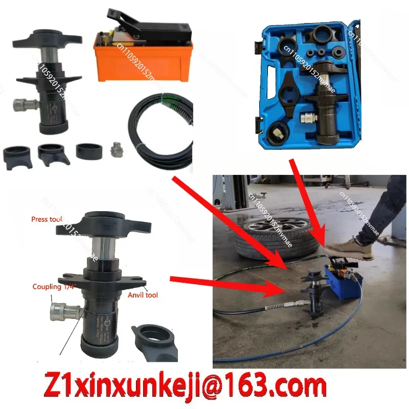 Hydraulic Ball Joint Disassembly Tool 4.5T For Passenger Cars Pneumatic