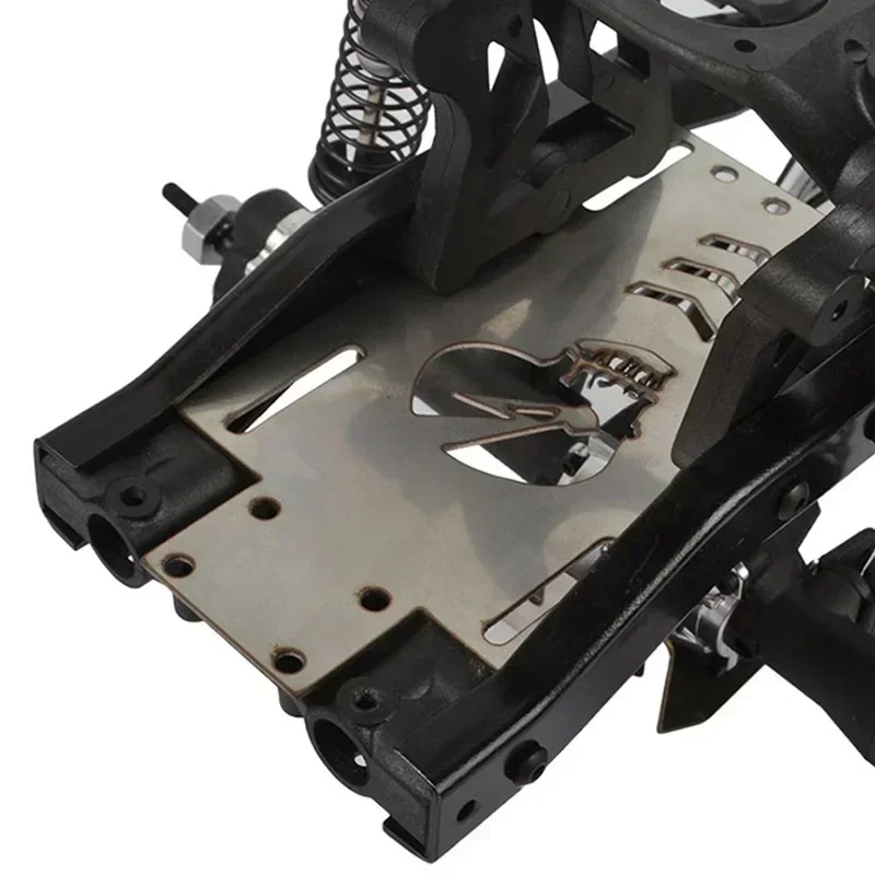 Placa de batería de Metal, soporte de batería, paté de expansión con correa de amarre para oruga Redcat GEN8 Scout II 1/10 RC