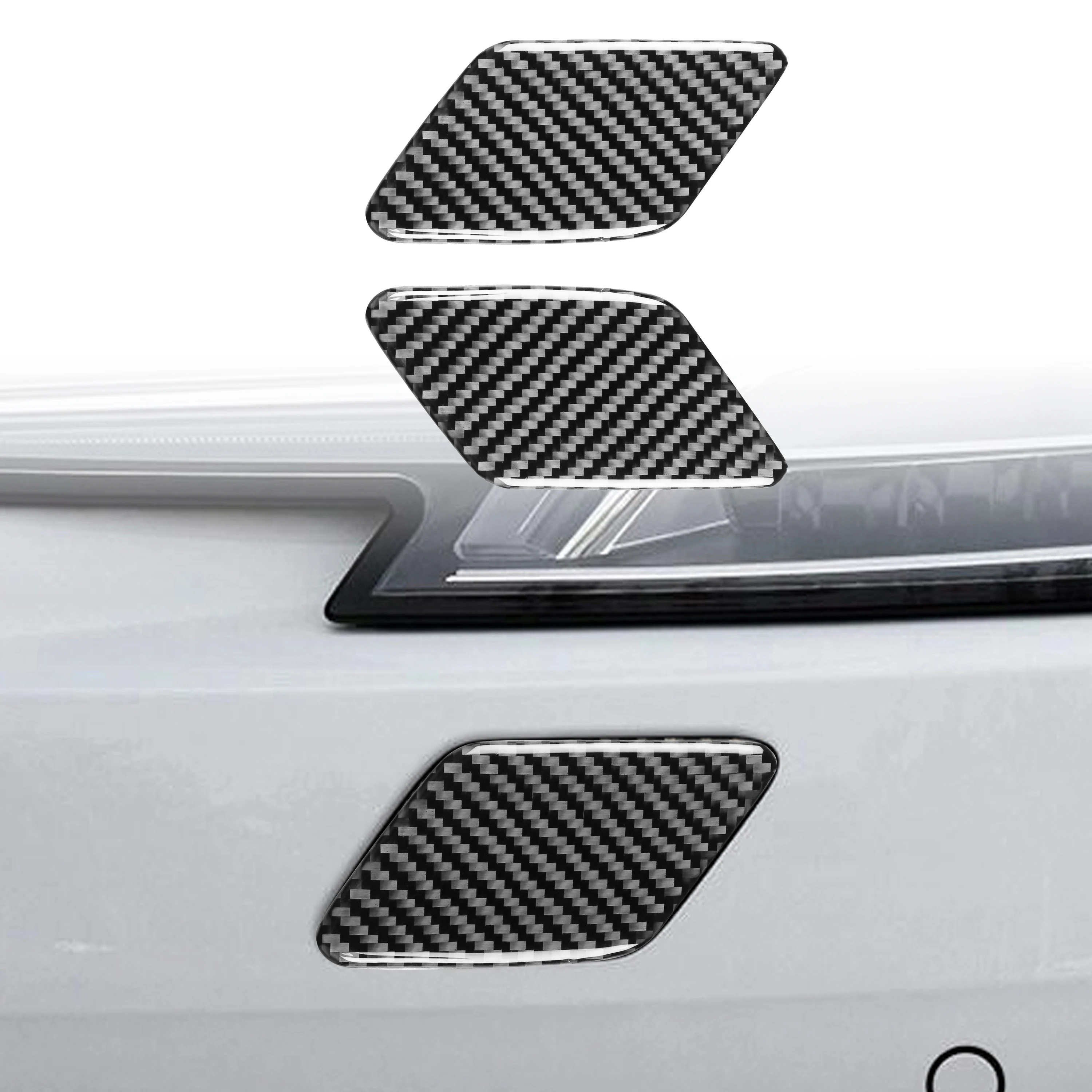 

2 шт., углеродное волокно, автомобильная внутренняя панель для очистки фар, наклейка, накладка, наклейки для Audi A4 B9 RS4 S4 2017 2018 2019