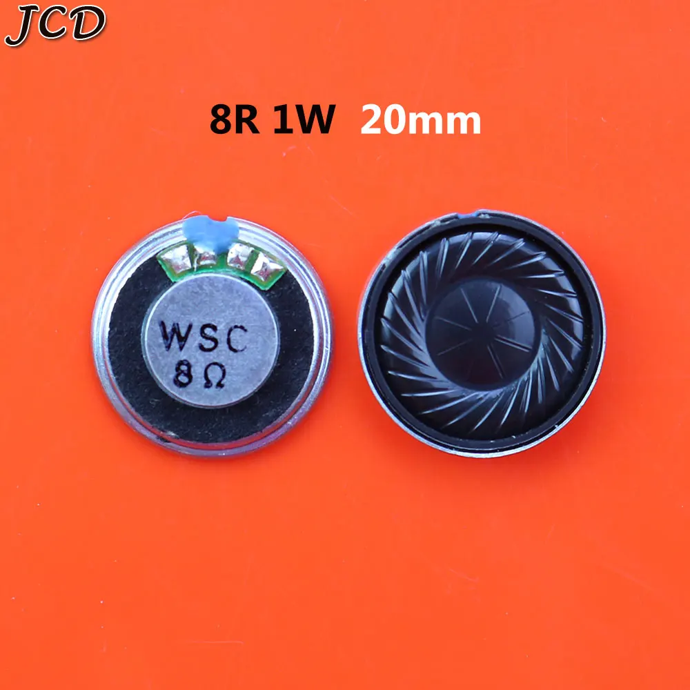 JCD 2pieces Ultra-thin Horn Speaker 8R 1W 1 watt 8 ohm Diameter 20mm 23mm 26mm 30mm 32mm 36mm 40m Loudspeaker