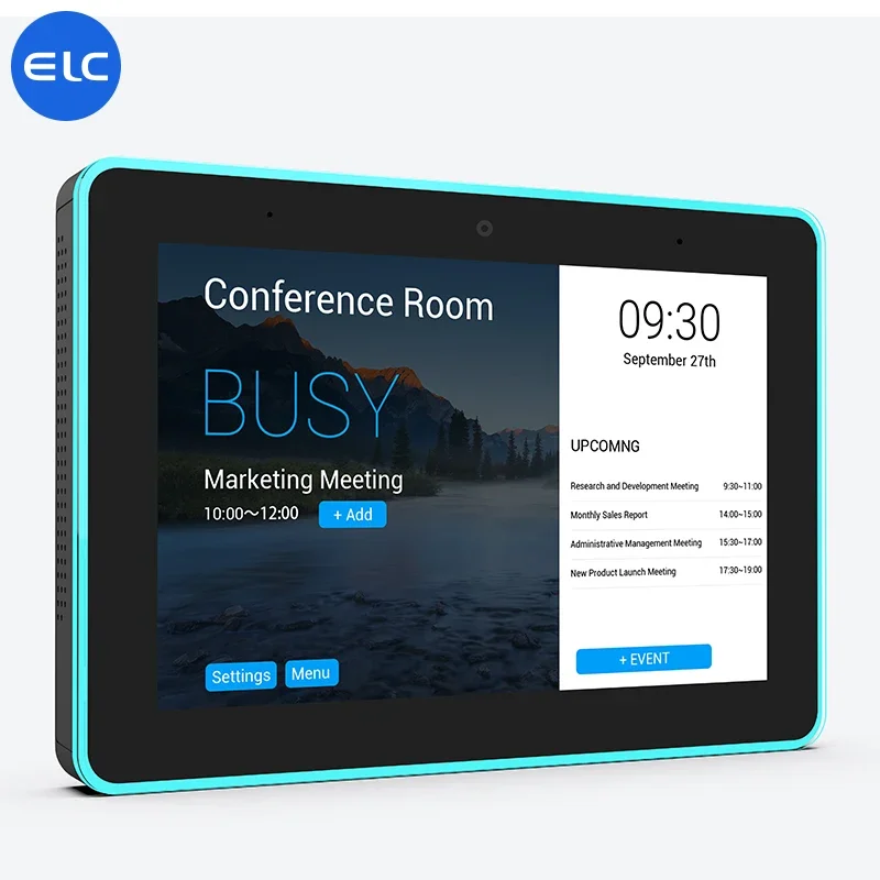 2026 New Wall Mounted 8 Inch RK3568 Android 11 Room Booking Hotel Home Meeting Conference Control Panel POE Tablet