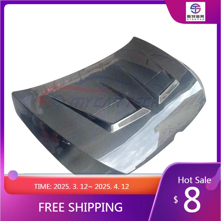 

Deren High QualityFor Volkswagens Golf 8 MK8 Carbon Fiber Front Bonnet Engine Hood Cover