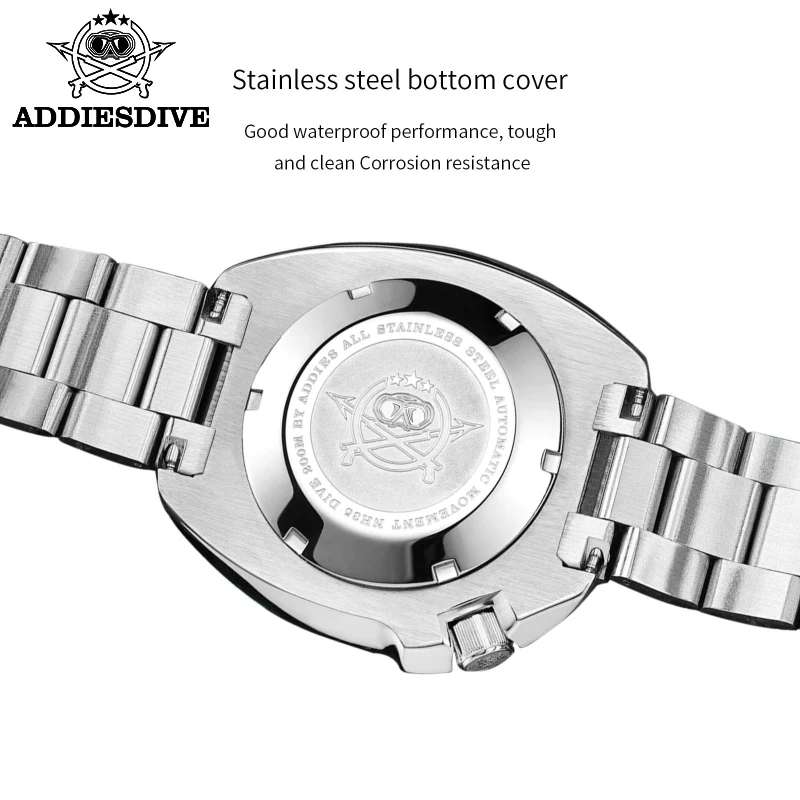 Addiesdive Watch Men New Diving Mens Mechanical Wristwatch Luxury Sapphire Glass Automatic Waterproof Watch reloj hombre