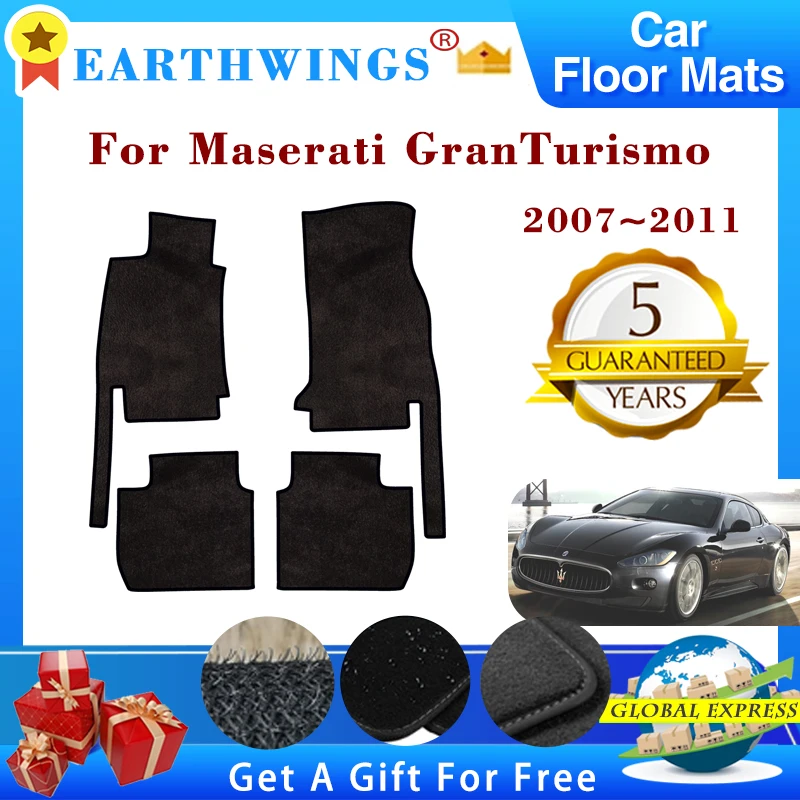 

For Maserati GranTurismo 2007~2011 Car Floor Mats Rugs Panel Footpads Carpet Cape Anti Slip Foot Pads Stickers Auto Accessories