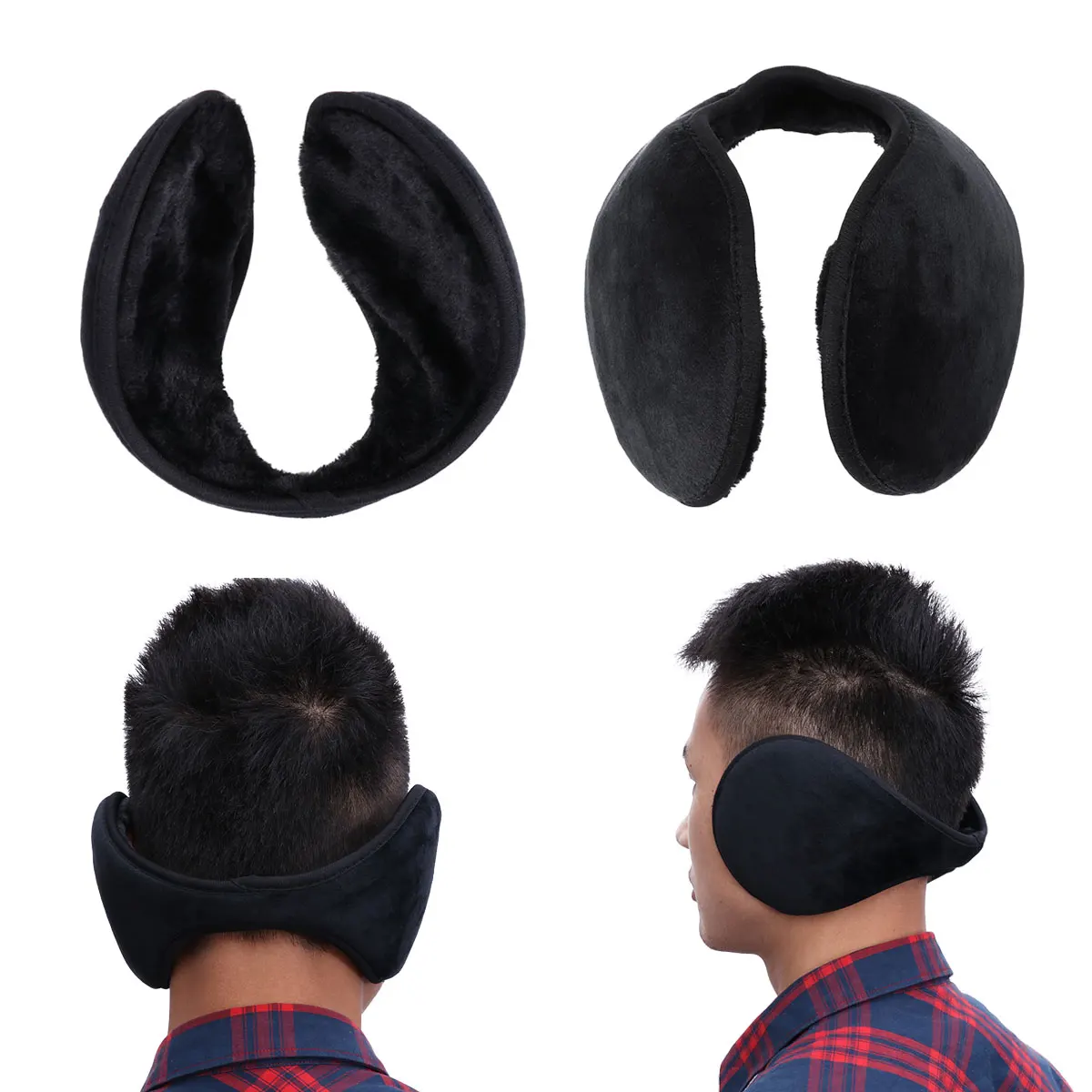 

Warm Earmuffs Winter Men Soft Fabric Cold Weather Protection Outdoor Ski Snowboard Gift Lightweight Portable Ear