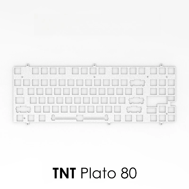 

TNT Plato 80 Keyboard Positioning Plate PC PP PEI Aluminum Keyboard Positioning Board for Gaming Mechanical Keyboard Accessories
