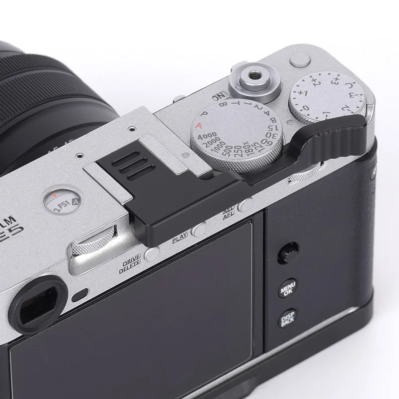 [lxya68z-]-para-fuji-xe5-empunhadura-ergonomica-de-liga-de-aluminio-para-base-metalica-leve