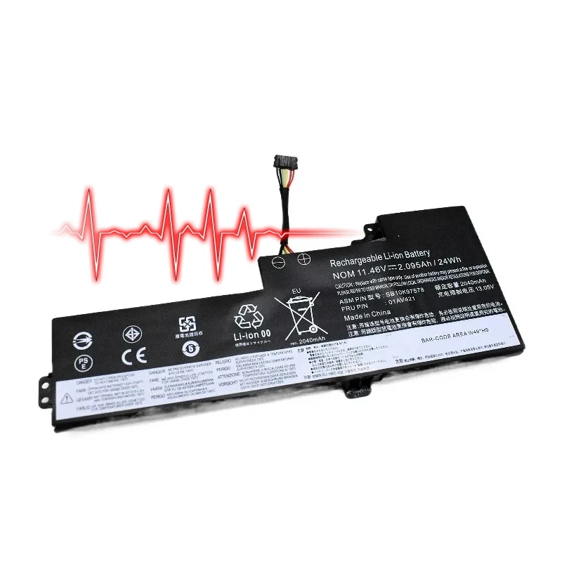 New 01AV421 01AV420 01AV419 01AV489 SB10K97576 for Lenovo for ThinkPad T470 T480 A475 A285 Laptop Battery 11.46V 2095mAh 24Wh