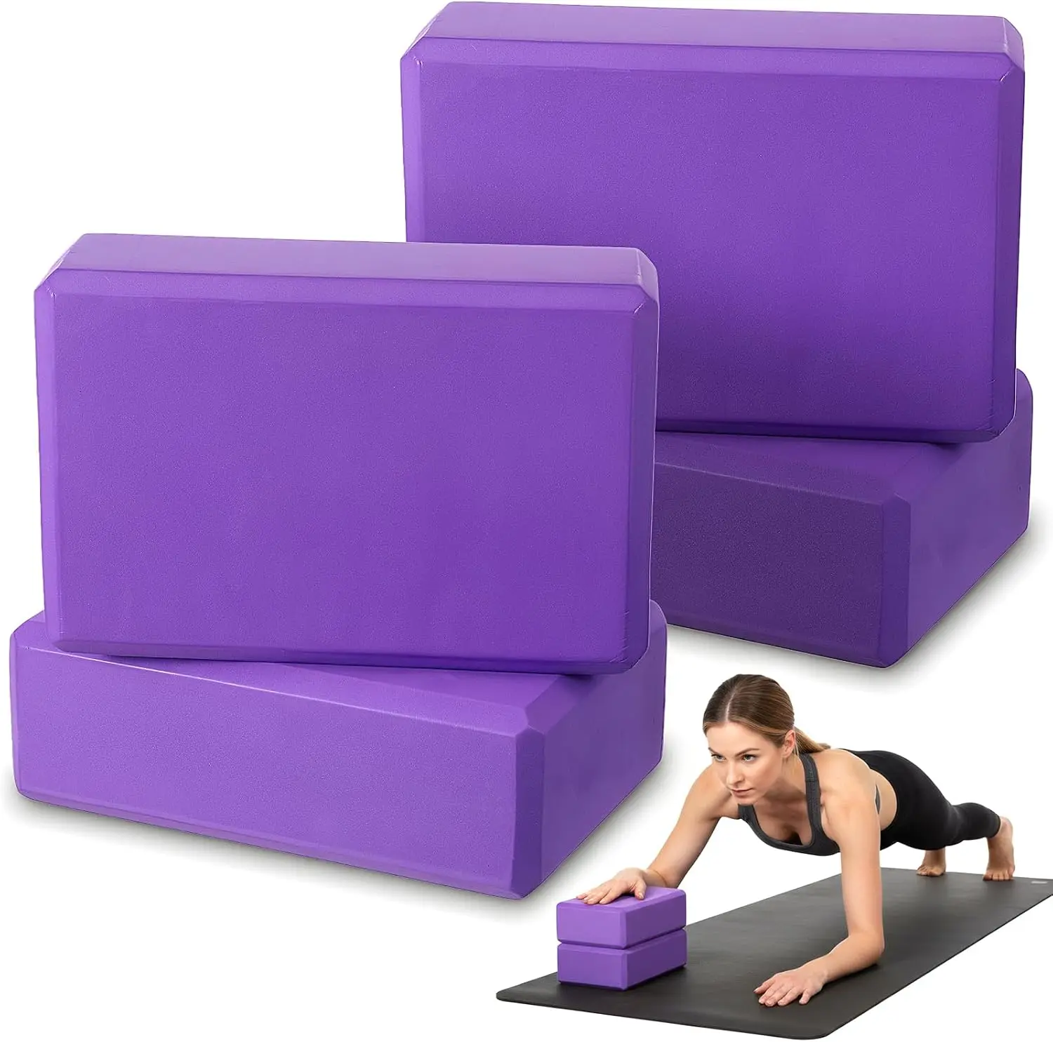 1PCS Gym Foam Brick Training Exercise Fitness Equipment Dance Yoga Auxiliary Tool Stretching Body Shaping EVA Yoga Blocks