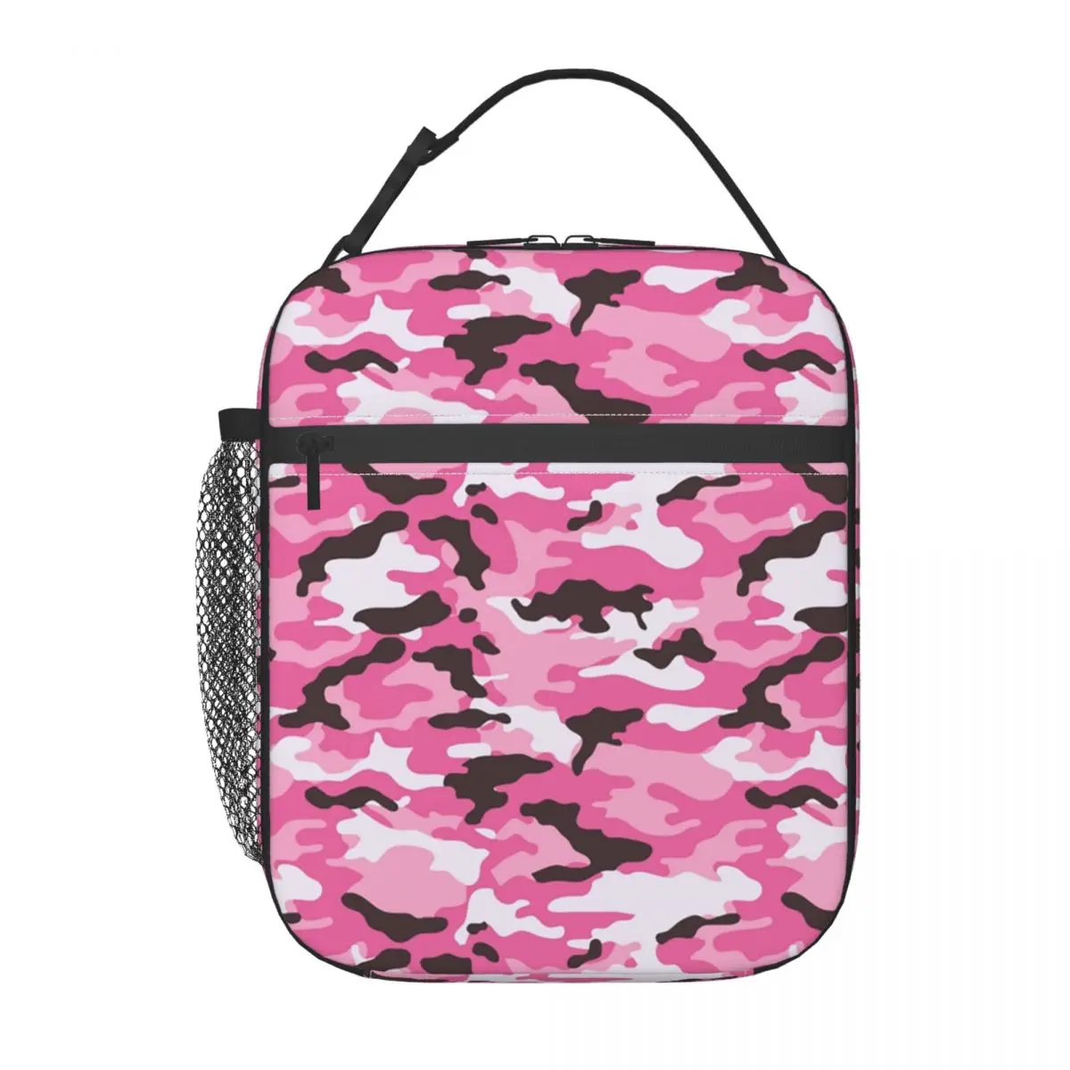 Camouflage Pattern Insulated Lunch Bags for Work School Tactical Camo Leakproof Cooler Thermal Lunch Box Women Kids