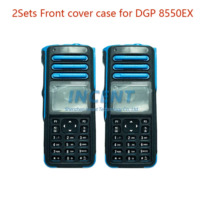 2Sets Walkie Talkie Replacement Refurb Housing Front Case  for Motorola DGP 8550EX Radio