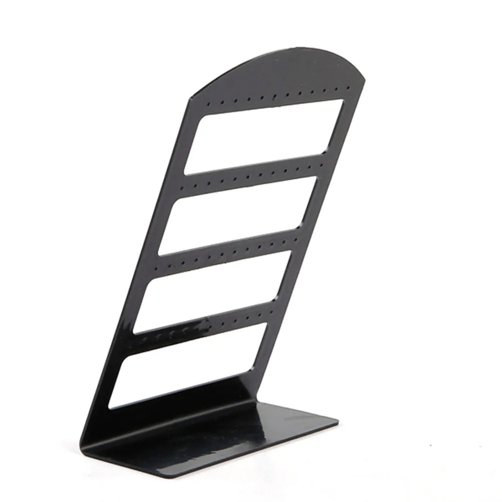 

Portable 72 Holes 36 Pairs Earrings Ear Studs Jewelry Plastic Display Stand Rack Holder Organizer (Black)