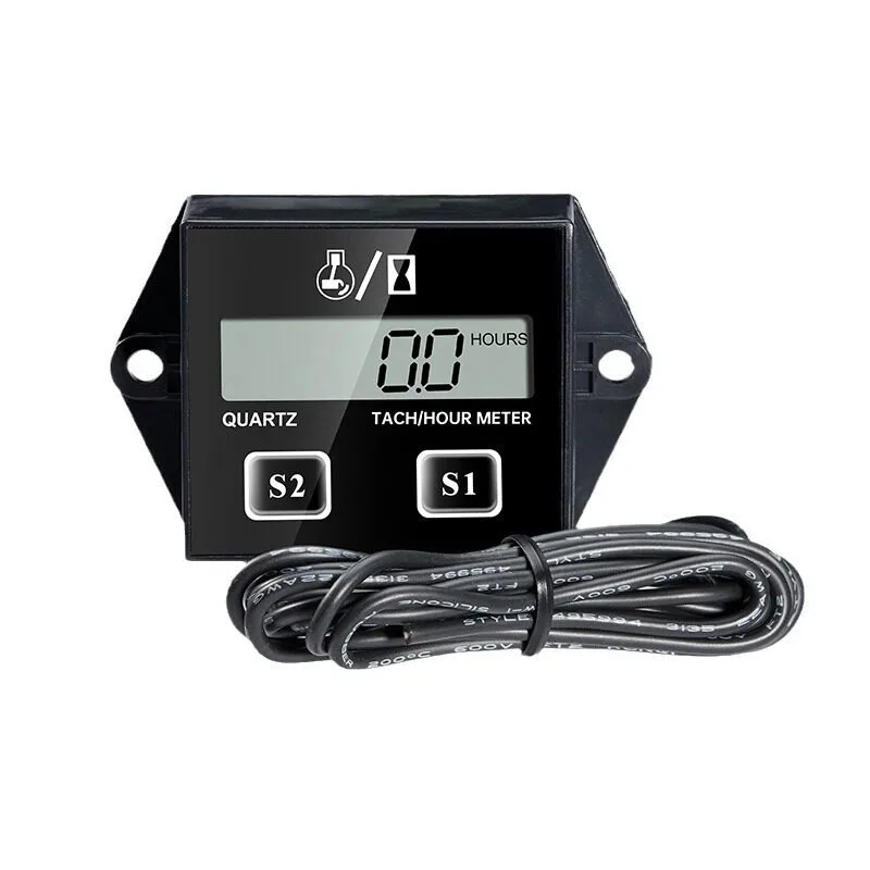 Off-road motorcycle tachometer timer digital display two-stroke four-stroke waterproof induction engine tachometer