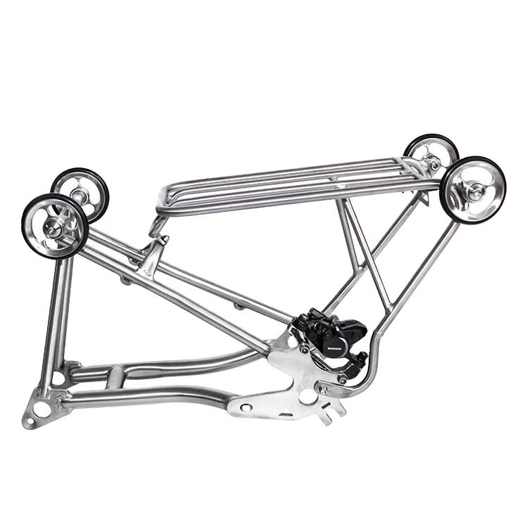 PYTITANS Titanium Alloy Folding Bike Frame standard rear rack Hot Selling