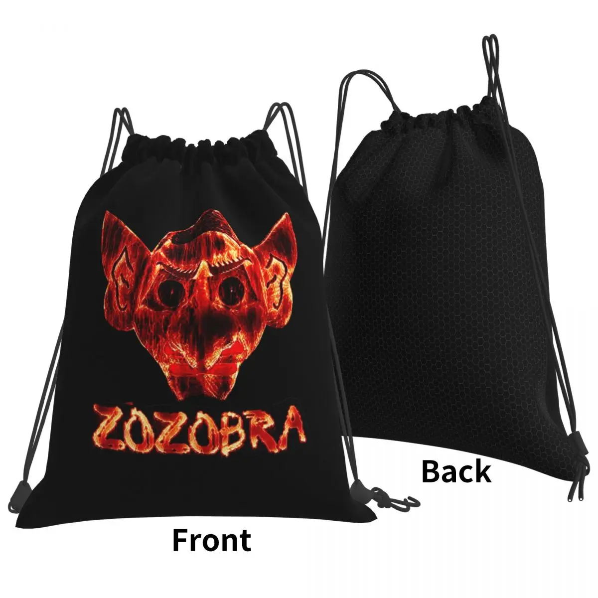 Zozobra Burning Art Backpacks Portable Drawstring Bundle Pocket Sports Bag Book Bags for Travel Students