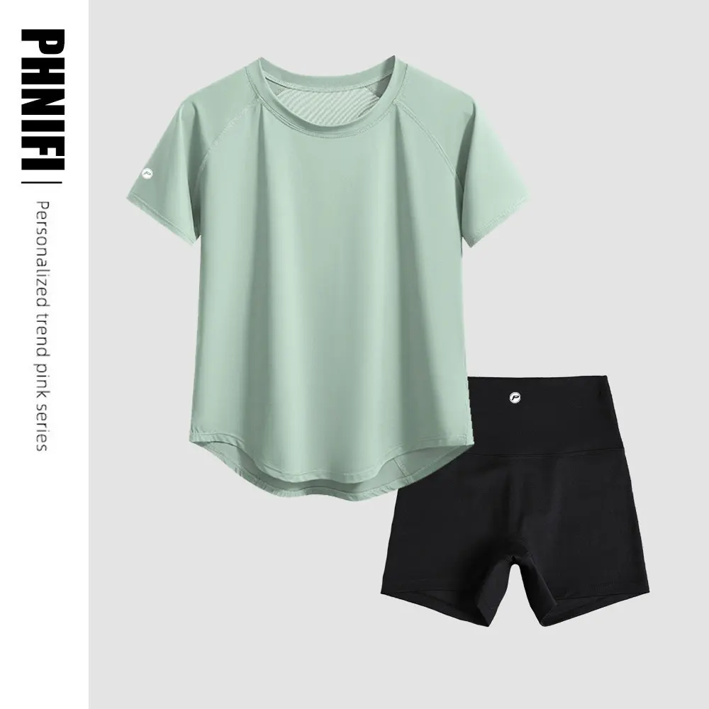 

Brand 2pcs Yoga Set Women Summer Lightweight Sportswear Outfits Ladies Workout Tops Legging Suit 2 Piece Gym Clothes Yogawear