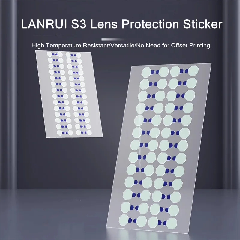 

LANRUI S3 Защитная пленка для объектива 12 мм/6 мм, синий свет, пыленепроницаемая, устойчивая к высоким температурам, без остатков, для ремонта камеры мобильного телефона