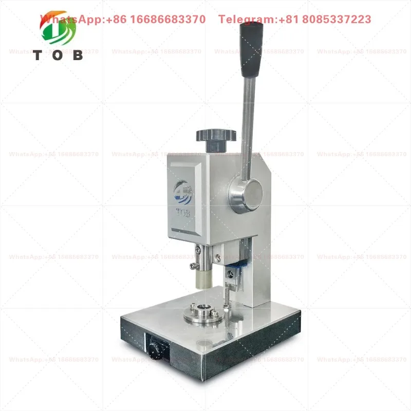 Manual Coin Battery Punching Machine Laboratory Button Cell Disc Cutter Precision Electrode Sheet Cutting Equipment