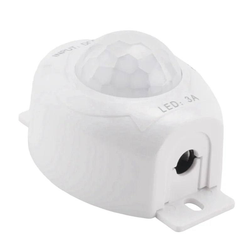 AS95-3X PIR Infrared Motion Sensor Detector DC5-24V Auto On Off Timer Switch Home LED Light(White)