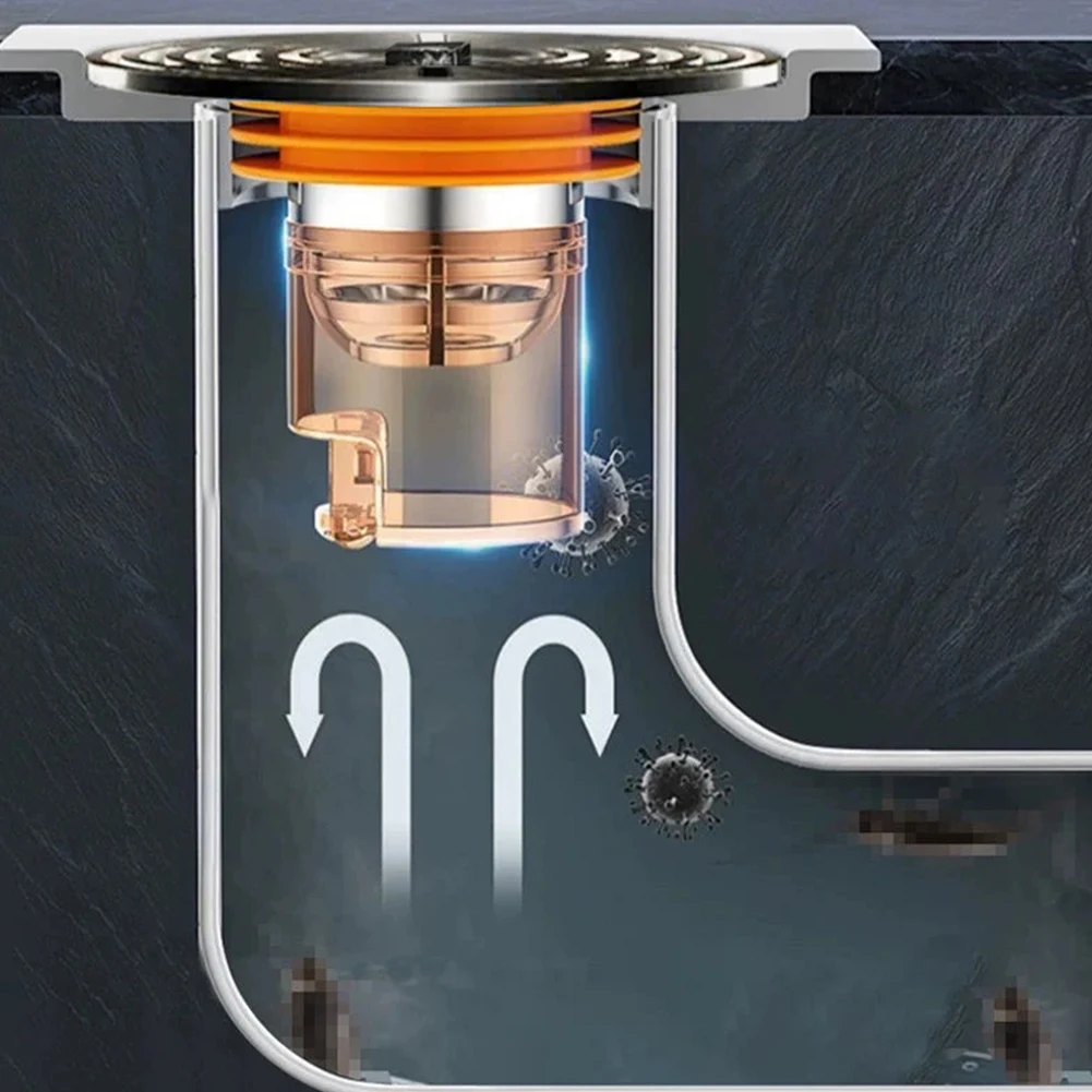 

Hair Strainer ABS Floor Drain Odor Stopper with Odour-Inhibiting Deodorant Floor Drain Core for Sinks Bathtub Sink Drains Filter