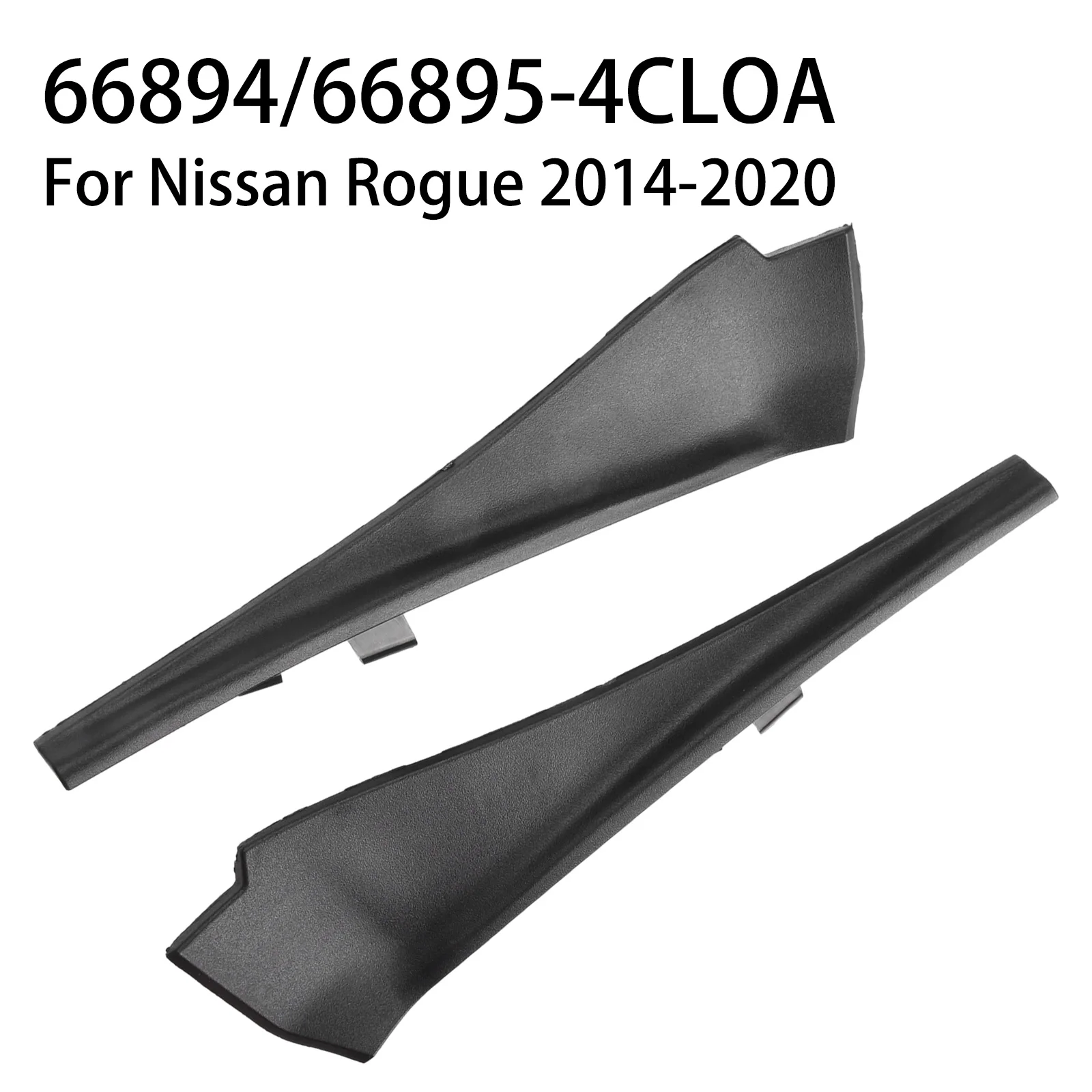 

High Quality Extension Trim Black Front Cover Trim For Nissan Rogue 2014-2020 Practical Wiper Side Cowl Extension