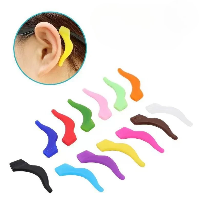 1 쌍 실리콘 안경 선글라스 안티 슬립 귀고리 홀더 안경 야외 스포츠 미끄럼 방지 편안한 안경 액세서리 도구